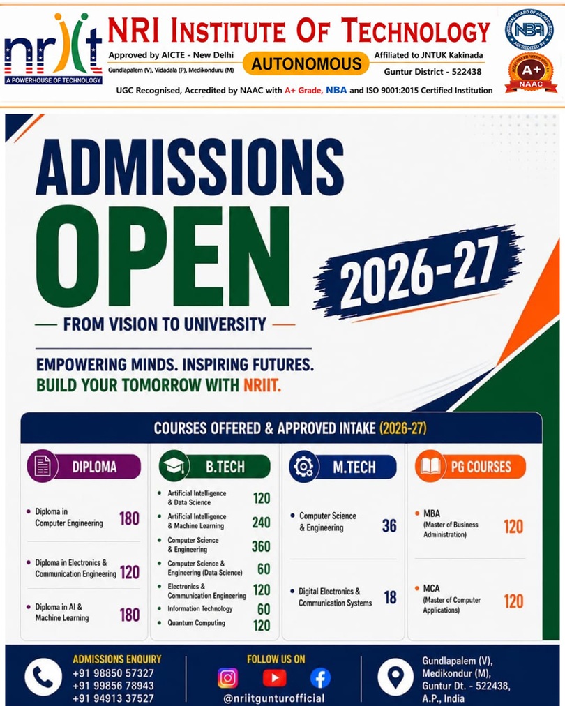 Admissions Open 2026-27